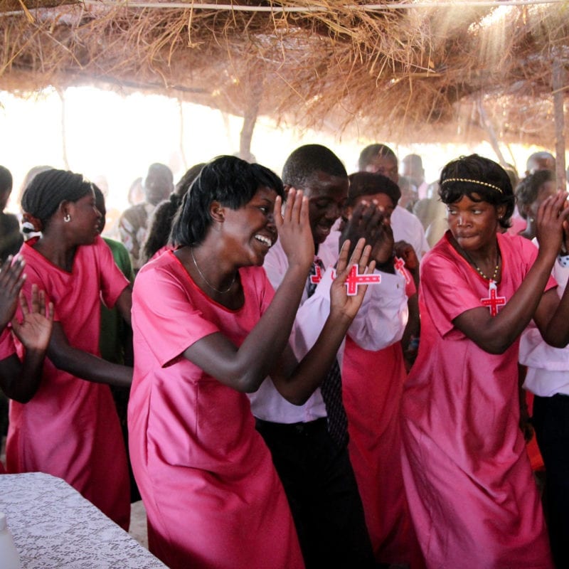 Worshipping in Zambia
