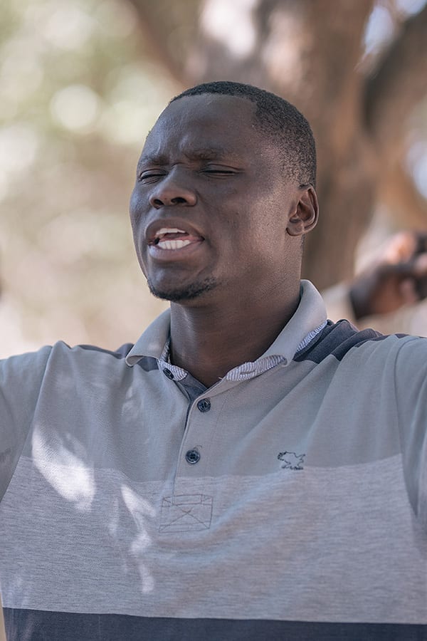 Worshipper in Namibia