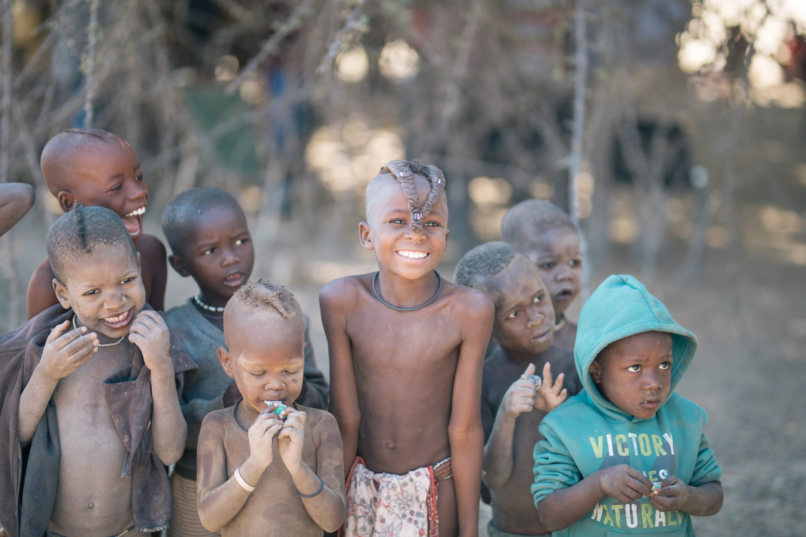 Young children in Namibia