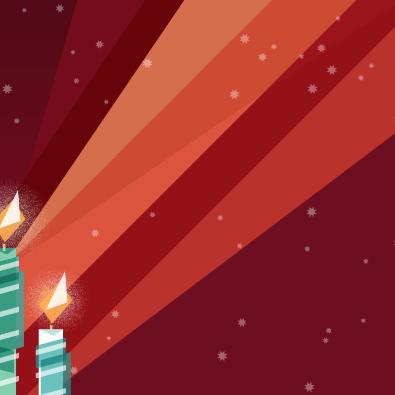 Advent candle illustration